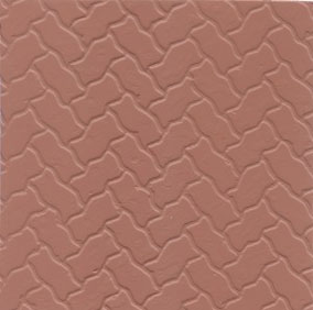 Dollhouse Miniature Red Brick Pattern Sheet Paving Stones 14X24In